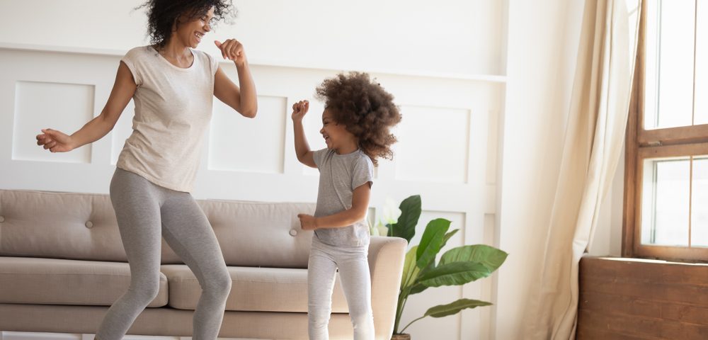 family dancing